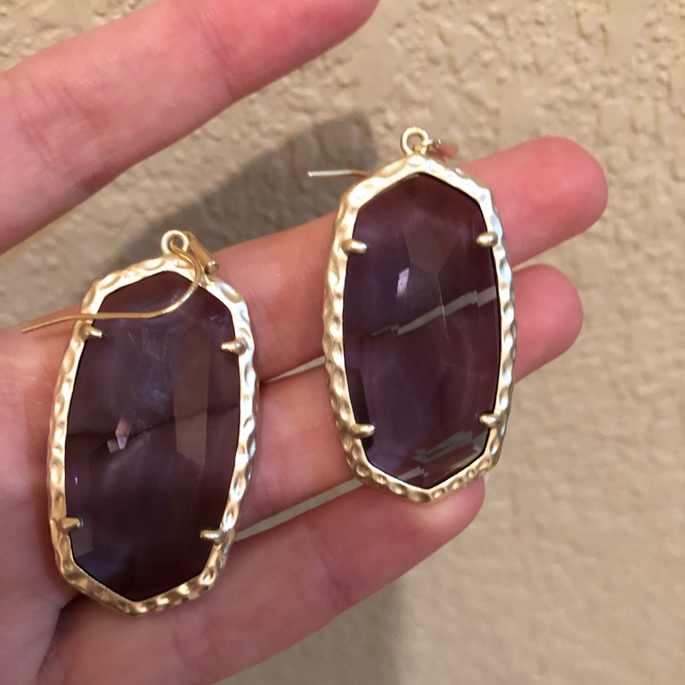 Large Kendra Scott earrings.